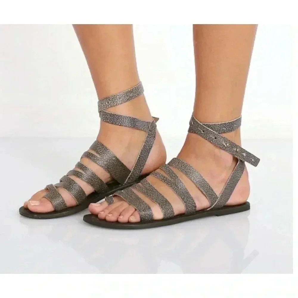 FREE PEOPLE SUNEVER STRAPPY SANDAL SIZE 40